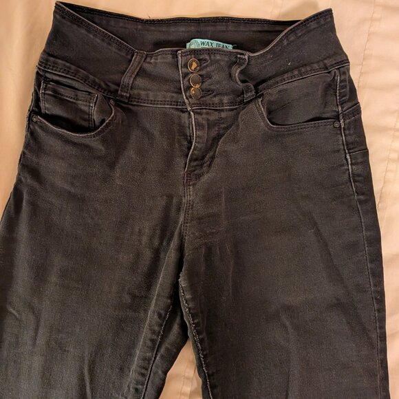 Wax Jeans Butt I Love You - Stretchy Denim Lifted High Waist Push-Up Jeans - Picture 3 of 6